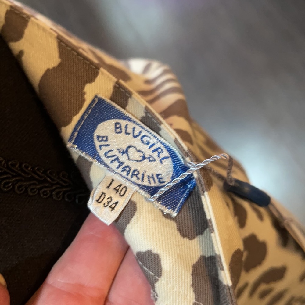 NWT Blumarine blugirl leopard jean skirt - Picture 7 of 7